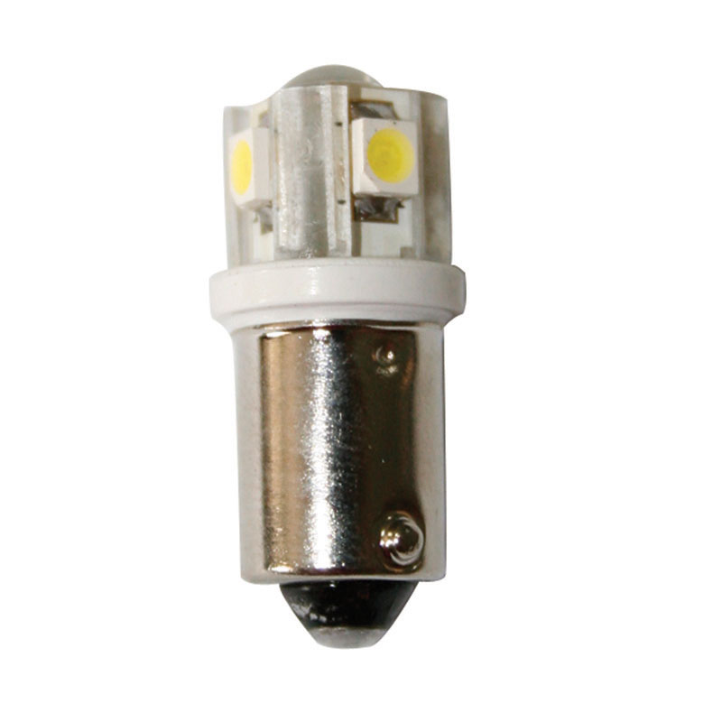 Bombilla 12V, LED, BA9S, blanco frío - 4SMDs+1LED image