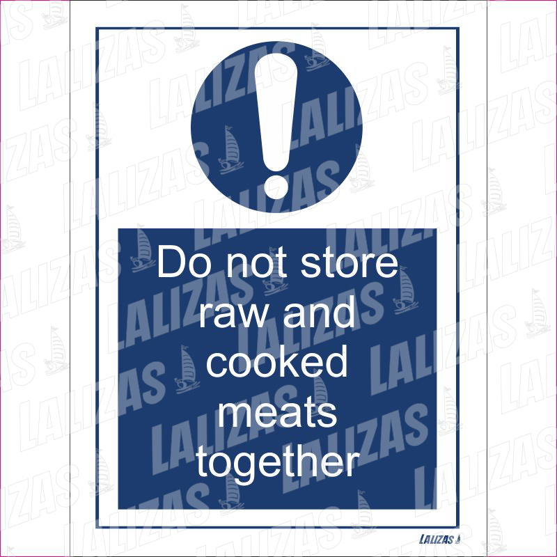 No almacene carnes crudas y cocidas juntas image